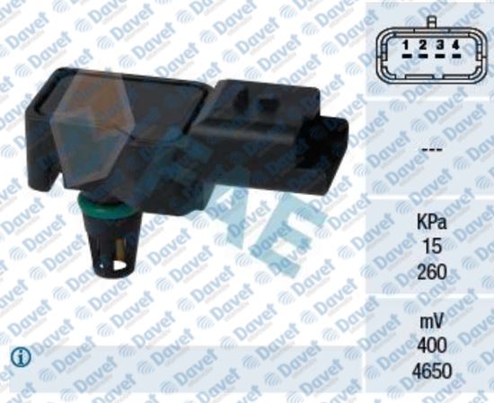 FAE 15075 Hava Basinc Sensoru Ds5-C4-Ds3-C4 Picasso-C5 Iii-C4 Ii Ds4-Rcz-P308-P3008-P5008 Ep6cdt